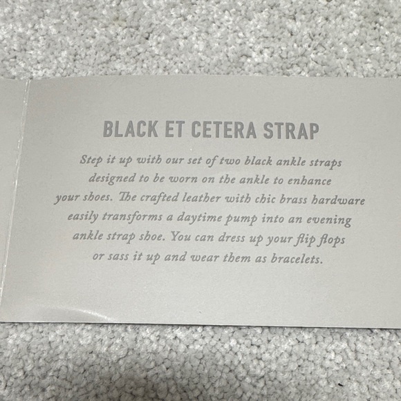 NWT NIB Cabi Et Cetera Black Leather Wraparound Ankle Straps - Picture 5 of 10